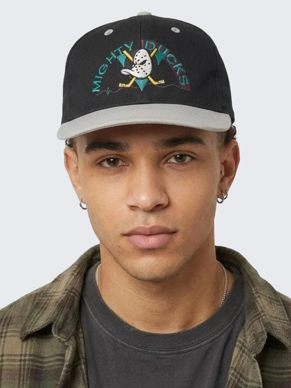 Anaheim Mighty Ducks Vintage 90s Cord Back #1 Apparel Hat  NHL Hockey Cap